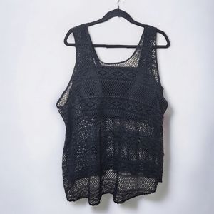 NWT Cacique Swim Mesh Tankini Top
